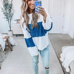 Colorblock knit Sweater